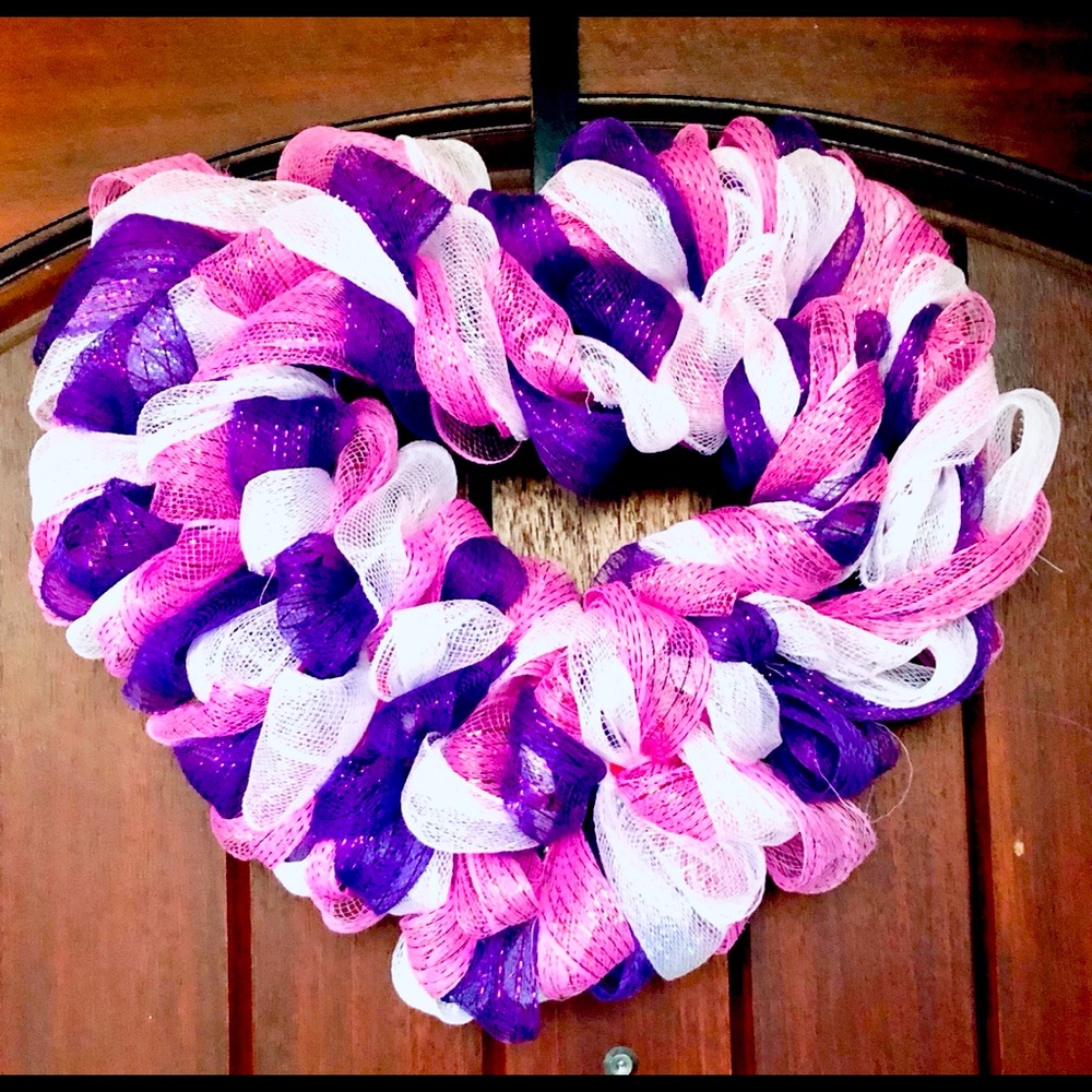 Deco mesh Braided Wreath